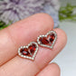 S925 Crystal Ear Stud Earring Crystal Healing Bulk Wholesale