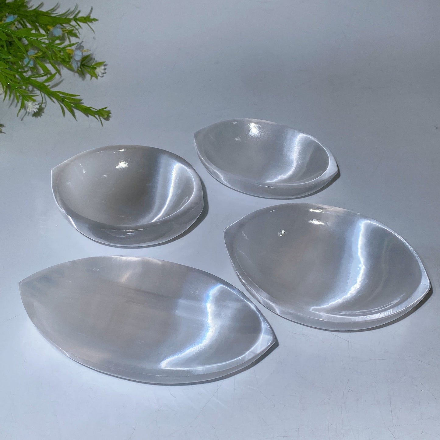 10-15cm Selenite Oval Bowl Crystal Healing Bulk Wholesale