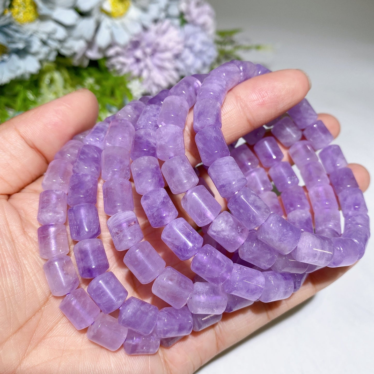 Lavender Amethyst Bracelet Crystal Healing Bullk Wholesale
