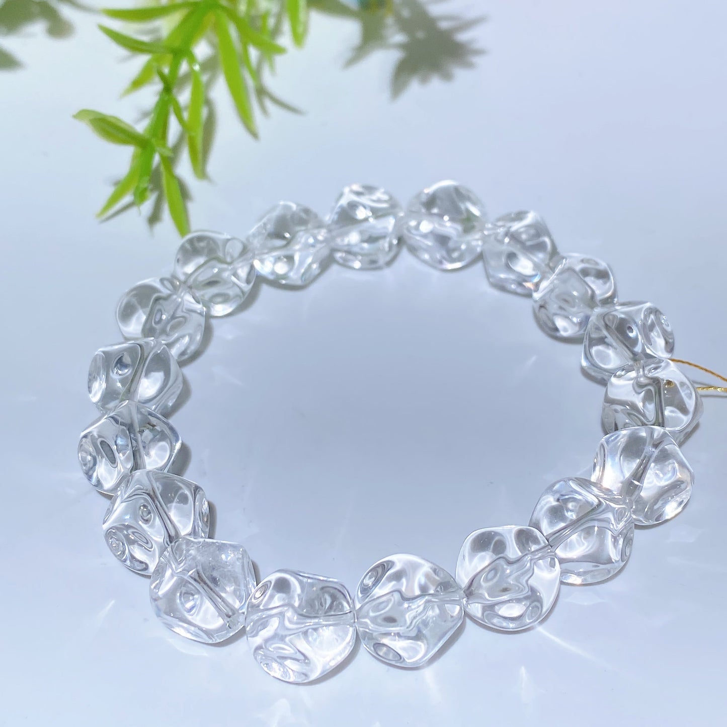 10mm Special Polyhedral Clear Quartz Bracelet Crystal Healing Bulk Wholesale