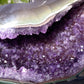 14cm Unique Amethyst Geode Heart Shape Carving Crystal Healing Bulk Wholesale