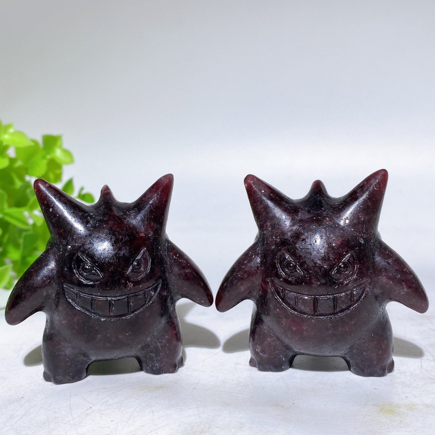 2.2" Purple Mica Gengar Carving Crystal Healing Bulk Wholesale