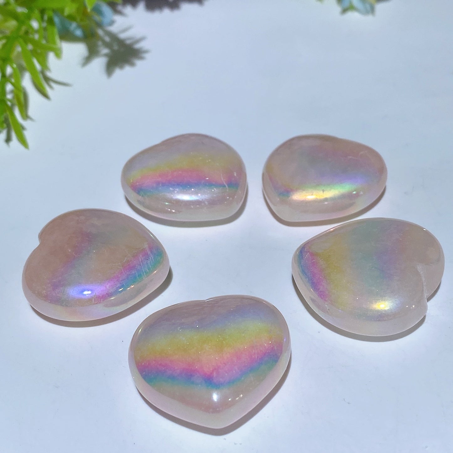 30mm Aura Crystal Heart Carving Crystal Healing Bulk Wholesale