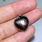 15mm Sterling Silver Hypersthene Heart Pendant Crystal Healing Bulk Wholesale