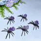 2.2" Raw Amethyst metal Spider Free Form Crystal Healing Bulk Wholesale
