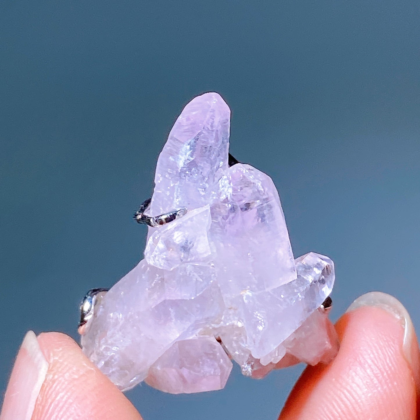 S925 Silver Wrapping Natural Gemstone Crystal Pendant Crystal Healing Bulk Wholesale