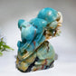 Hand Carved Unique Caribbean Calcite Ocean World Fish Turtle Coral Shell Carving Free Form Crystal Healing Bulk Wholesale