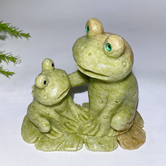Hand Carved Serpentine Frogs Free Form Crystal Healing Bulk Wholesale
