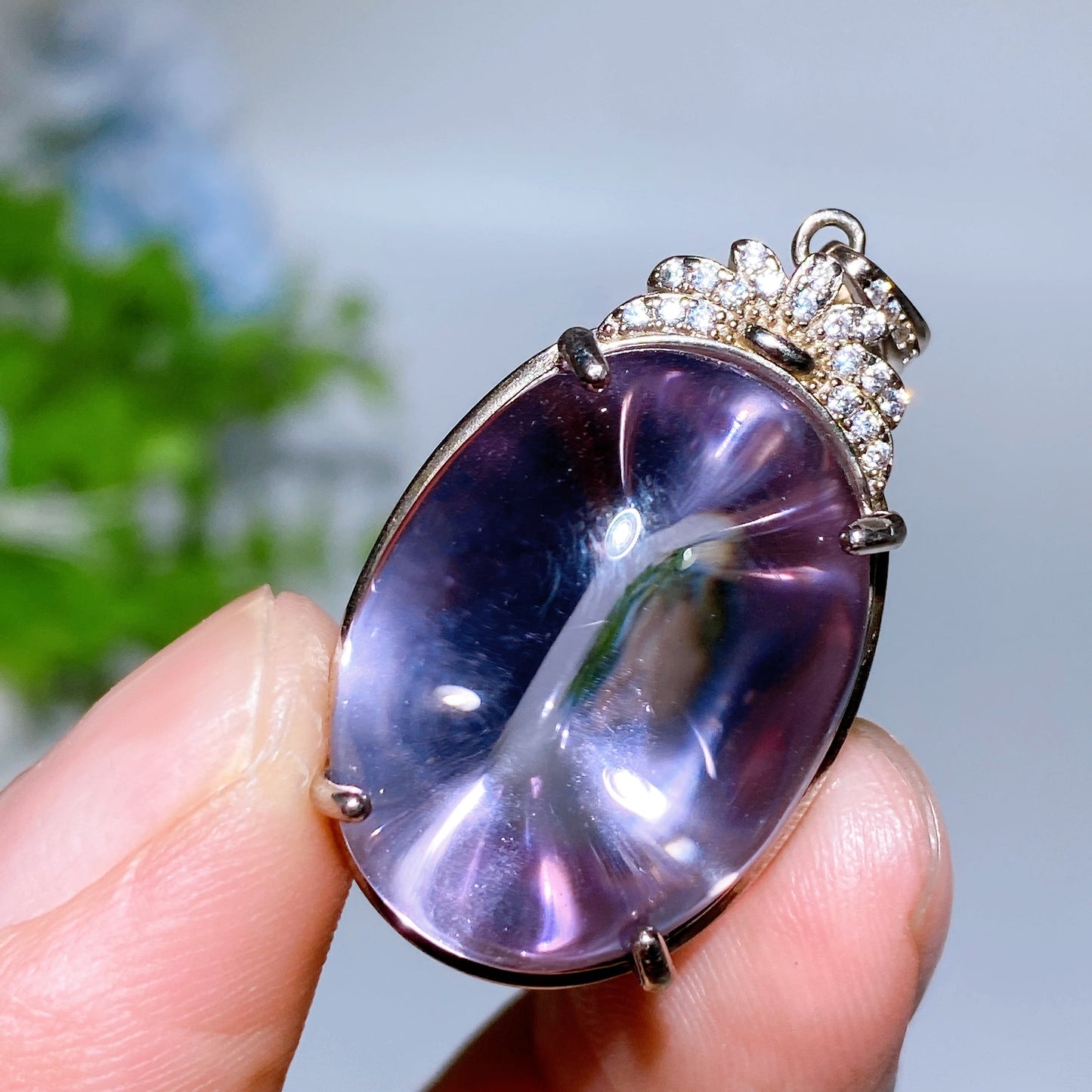 Sterling Silver Crystal Pendant Crystal Healing Bulk Wholesale