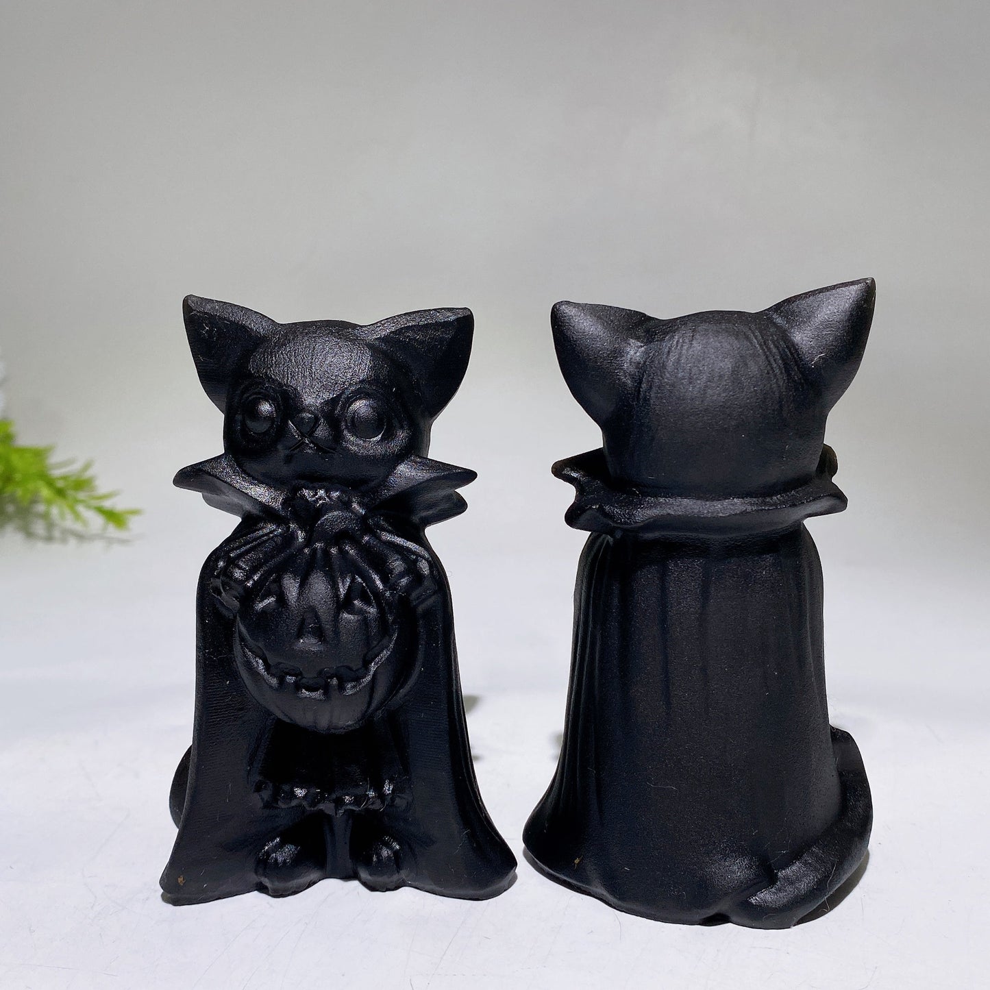 Black Obsidian Raven Owl Ghost Cat Pumpkin Carving 1 Piece Crystal Healing Bulk Wholesale