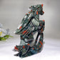 Hand Carved Unique Africa Blood Stone Unicorn Carving Crystal Healing Bulk Wholesale
