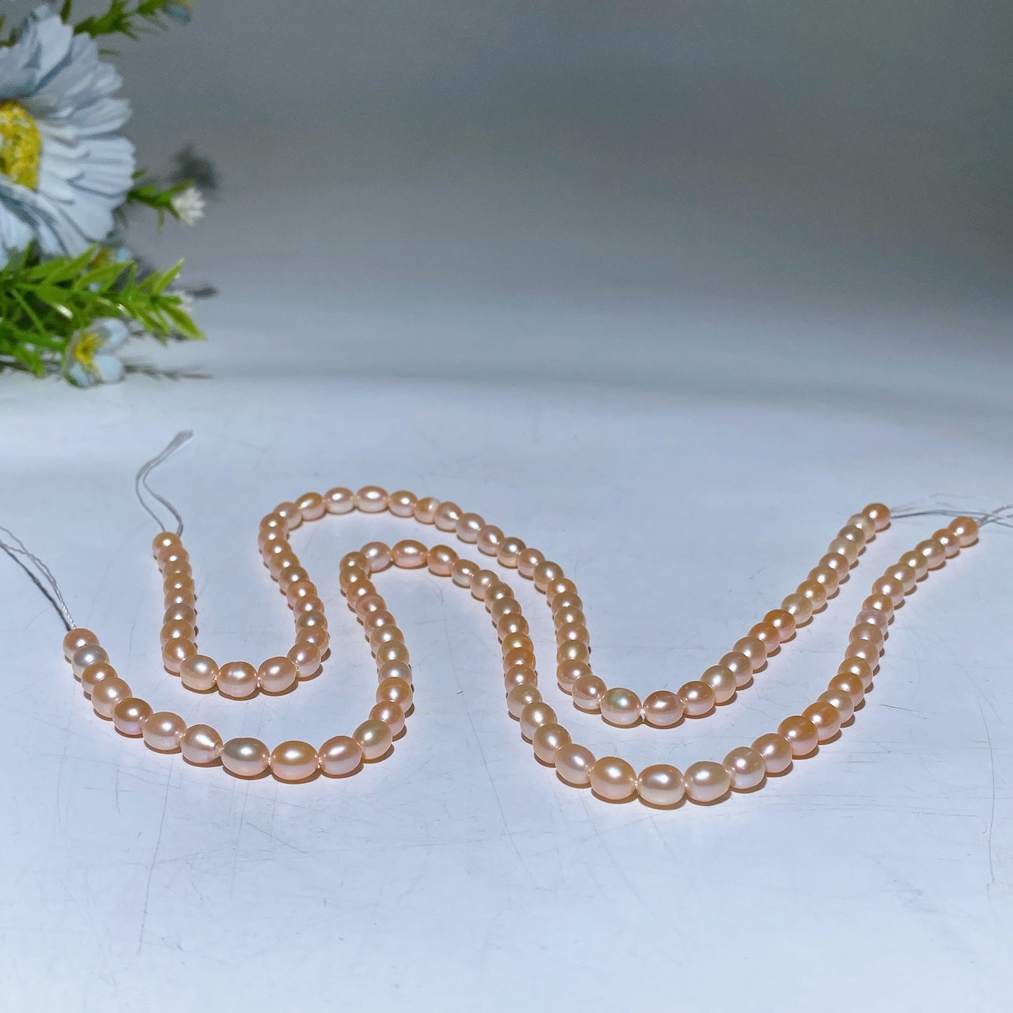 6mm Fresh Water  Pearl Beads String Crystal Healing Bulk Wholesale