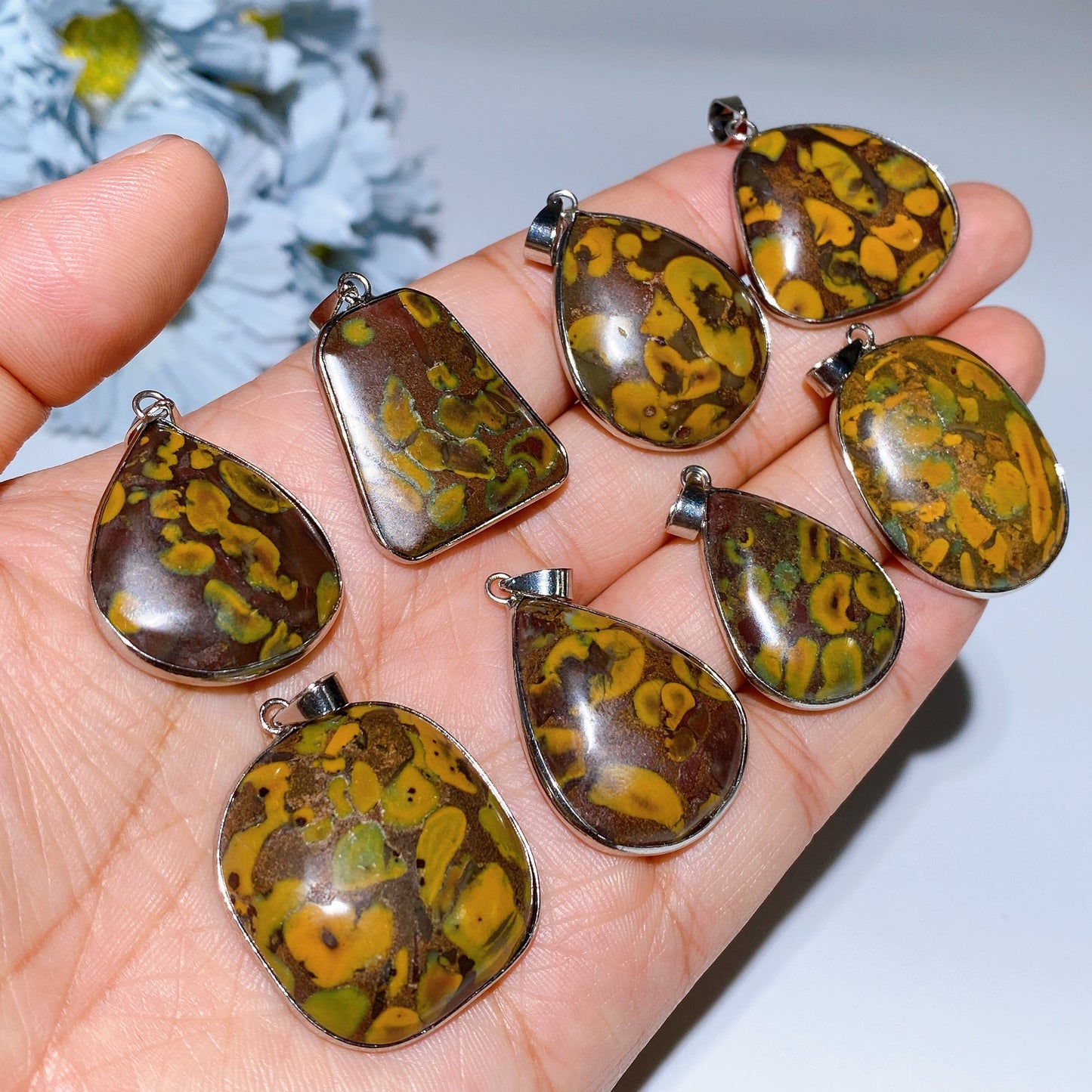 Fruit Jasper Pendant Crystal Healing Bulk Wholesale