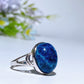 Sterling Silver UV Reactive Hackmanite Ring Crystal Healing Bulk Wholesale