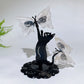 Crystal Cat Catching Butterfly Crystal Healing Bulk Wholesale