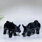 3.9" Black Obsidian Bull Carving Crystal Healing Bulk Wholesale