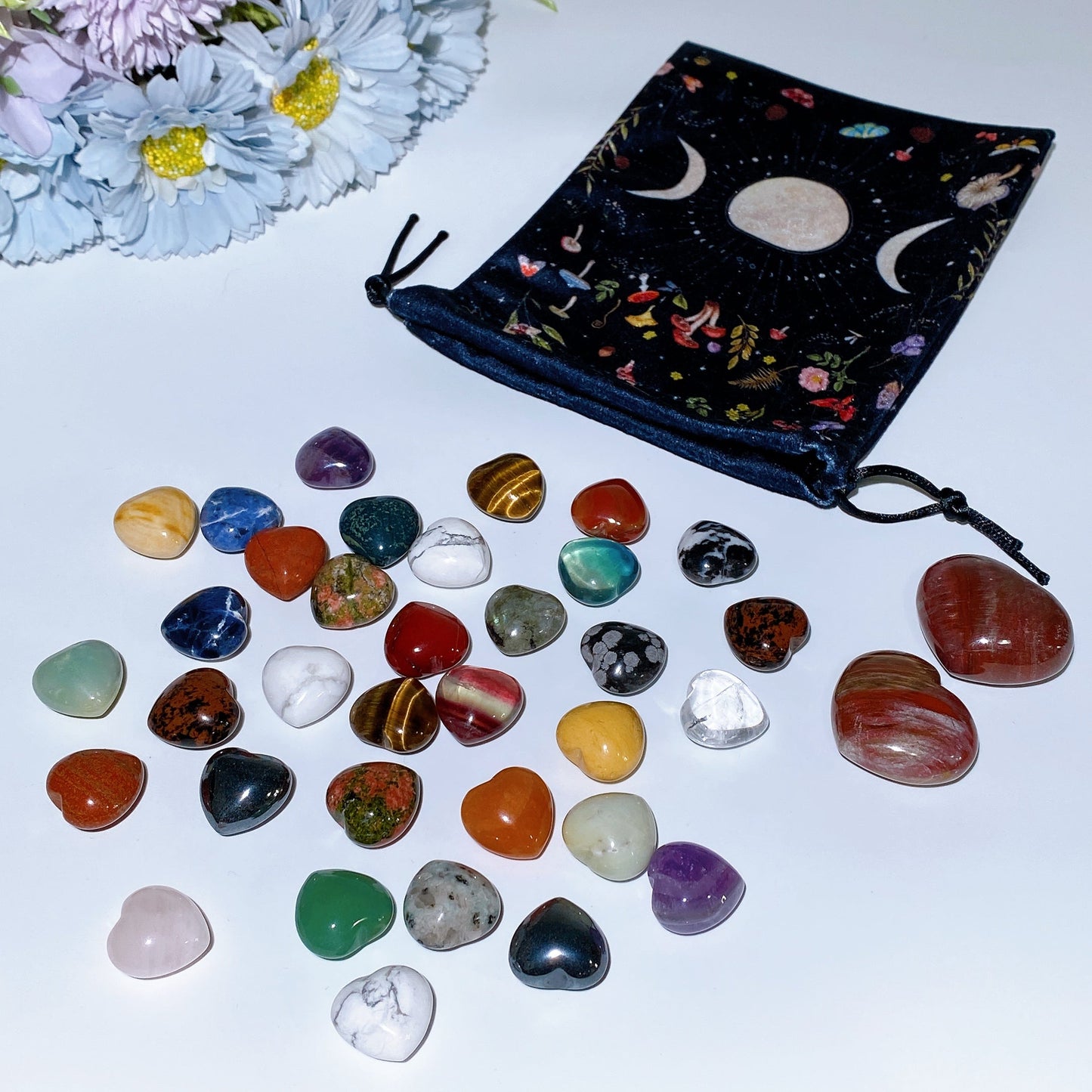 Mixed Crystal Heart Scoop Crystal Healing Bulk Wholesale