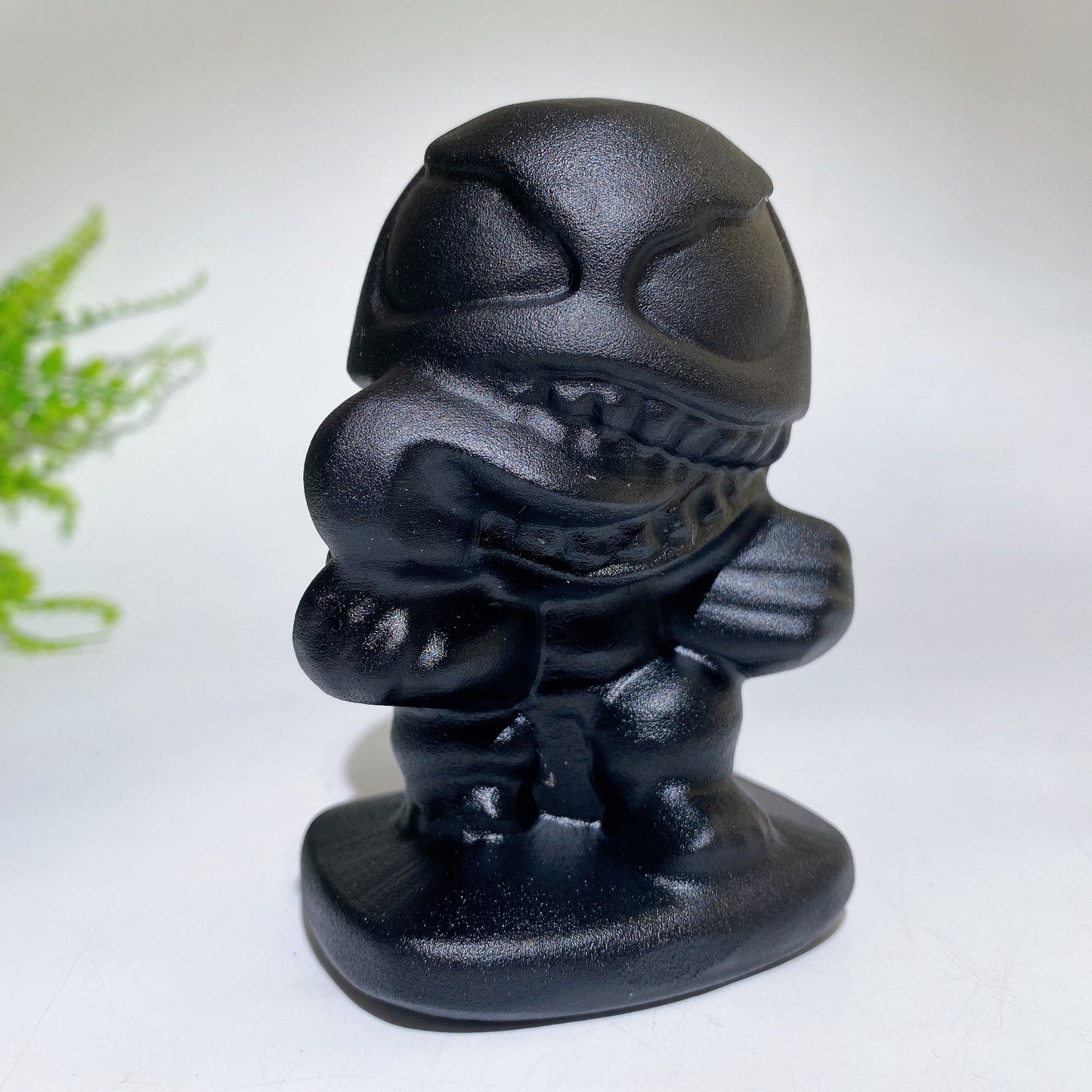 2.8" 4.0" Black Obsidian Venom Carving Crystal Healing Bulk Wholesale