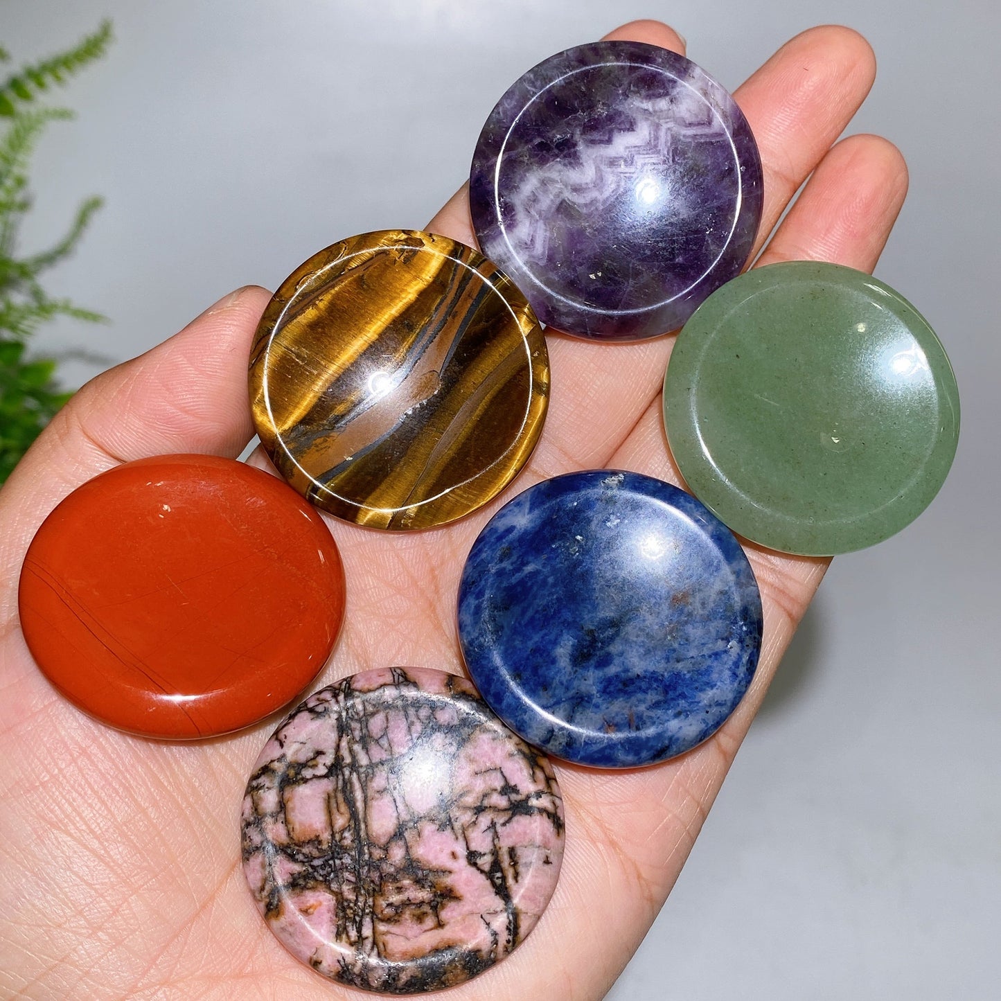 4cm Crystal Round Worry Stone Crystal Healing Bulk Wholesale