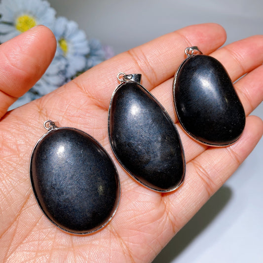 1.5"-1.8" Schungite Pendant Crystal Healing Bulk Wholesale