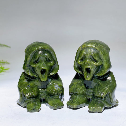 2.3" Serpentine Ghost Carving Crystal Healing Bulk Wholesale