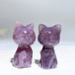 1.2" Purple Mica Luna Sailor Moon Carving Crystal Healing Bulk Wholesale