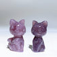1.2" Purple Mica Luna Sailor Moon Carving Crystal Healing Bulk Wholesale
