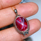 S925 Star Ruby Pendant Crystal Healing Bulk Wholesale