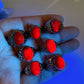 S925 UV Reactive Ruby Ring Crystal Healing Bulk Wholesale