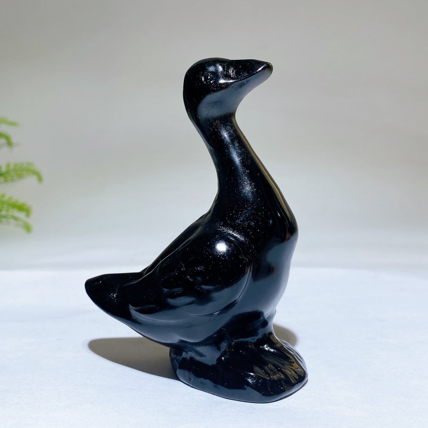 4.0" Natural Crystal Goose Carving Healing Bulk Wholesale