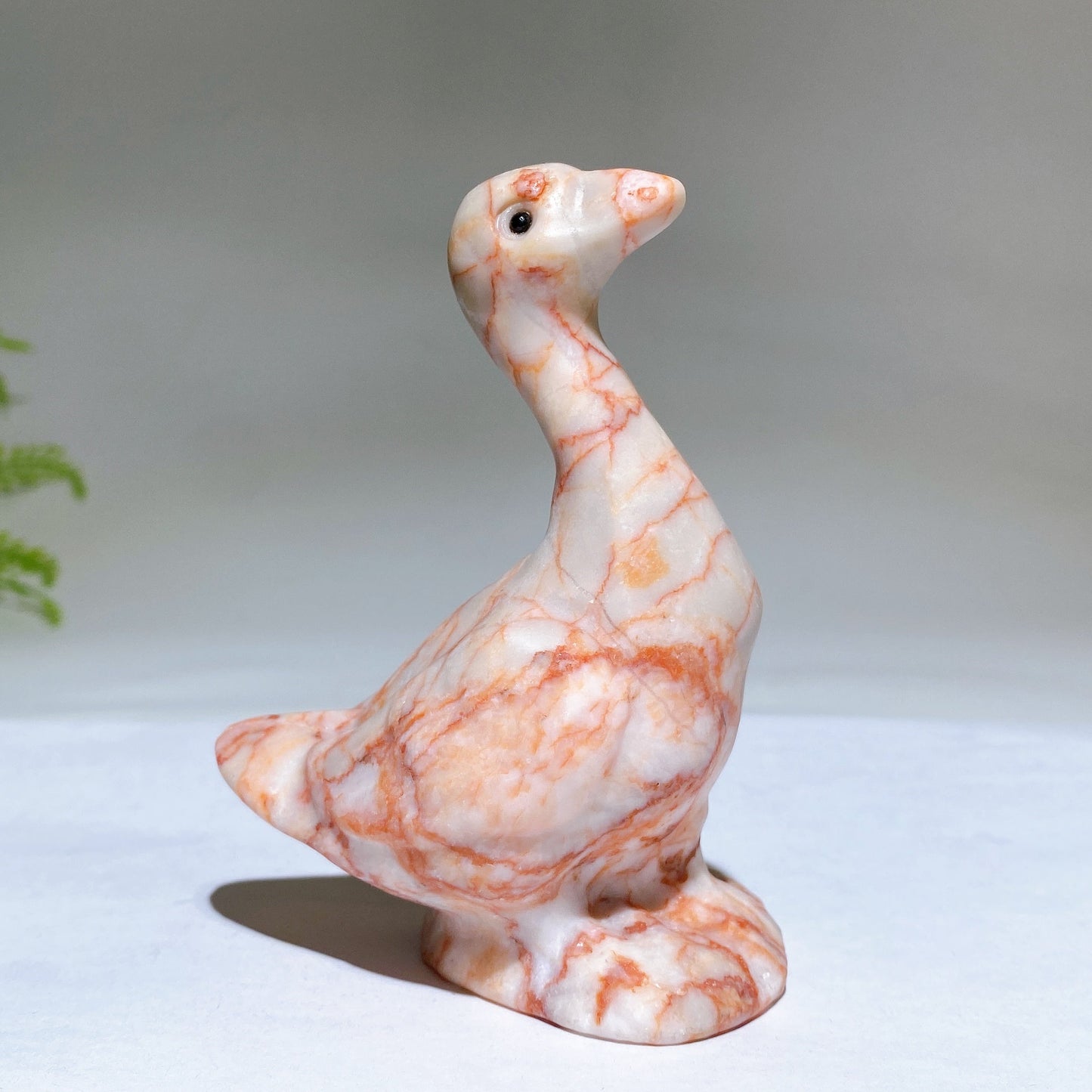 4.0" Natural Crystal Goose Carving Healing Bulk Wholesale
