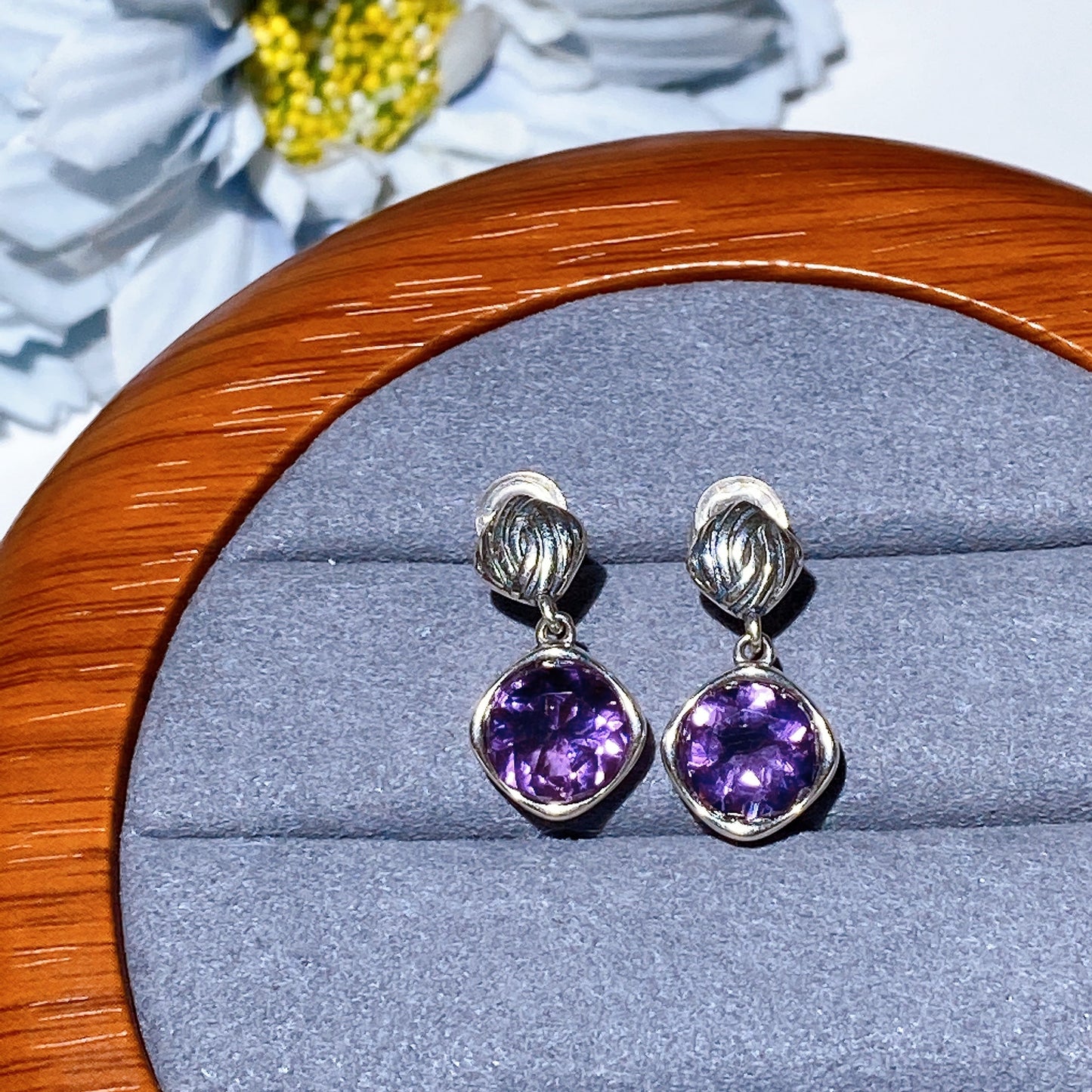 S925 Crystal Earrings Crystal Healing Bulk Wholesale