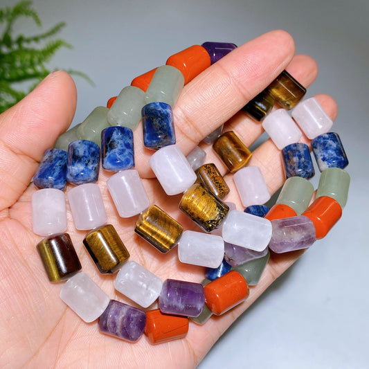 Natural Mixed Crystal Barrel Bracelet Crystal Healing Bulk Wholesale