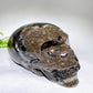 Large Unique Hand Carved Natural Volcanic Agate Skull Crystal Healing Bulk Wholesale