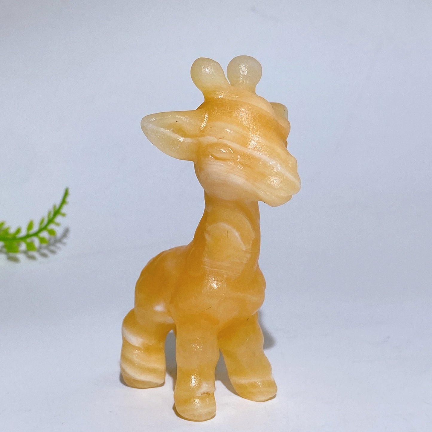 3.1" Natural Crystal Giraffe Carving Crystal Healing Bulk Wholesale