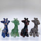 3.1" Natural Crystal Giraffe Carving Crystal Healing Bulk Wholesale