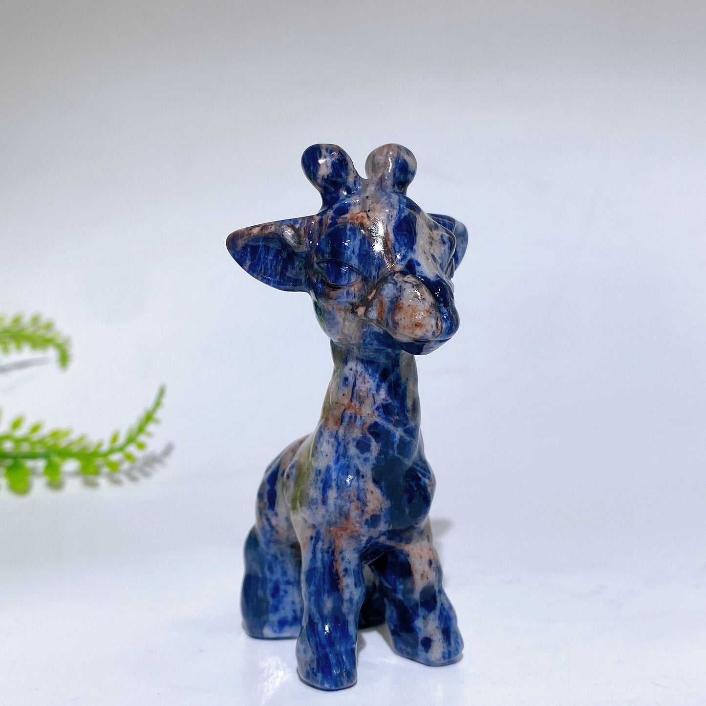 3.1" Natural Crystal Giraffe Carving Crystal Healing Bulk Wholesale