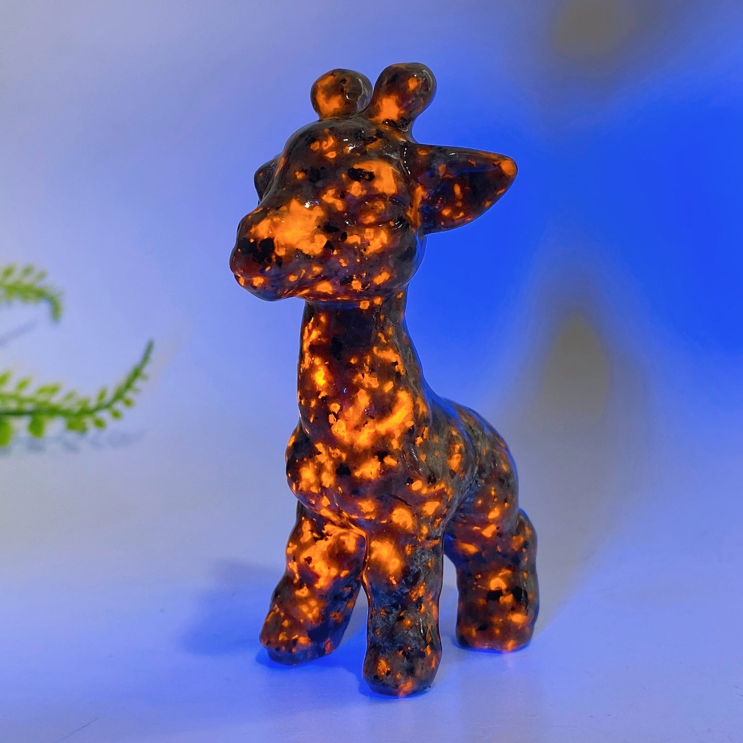 3.1" Natural Crystal Giraffe Carving Crystal Healing Bulk Wholesale