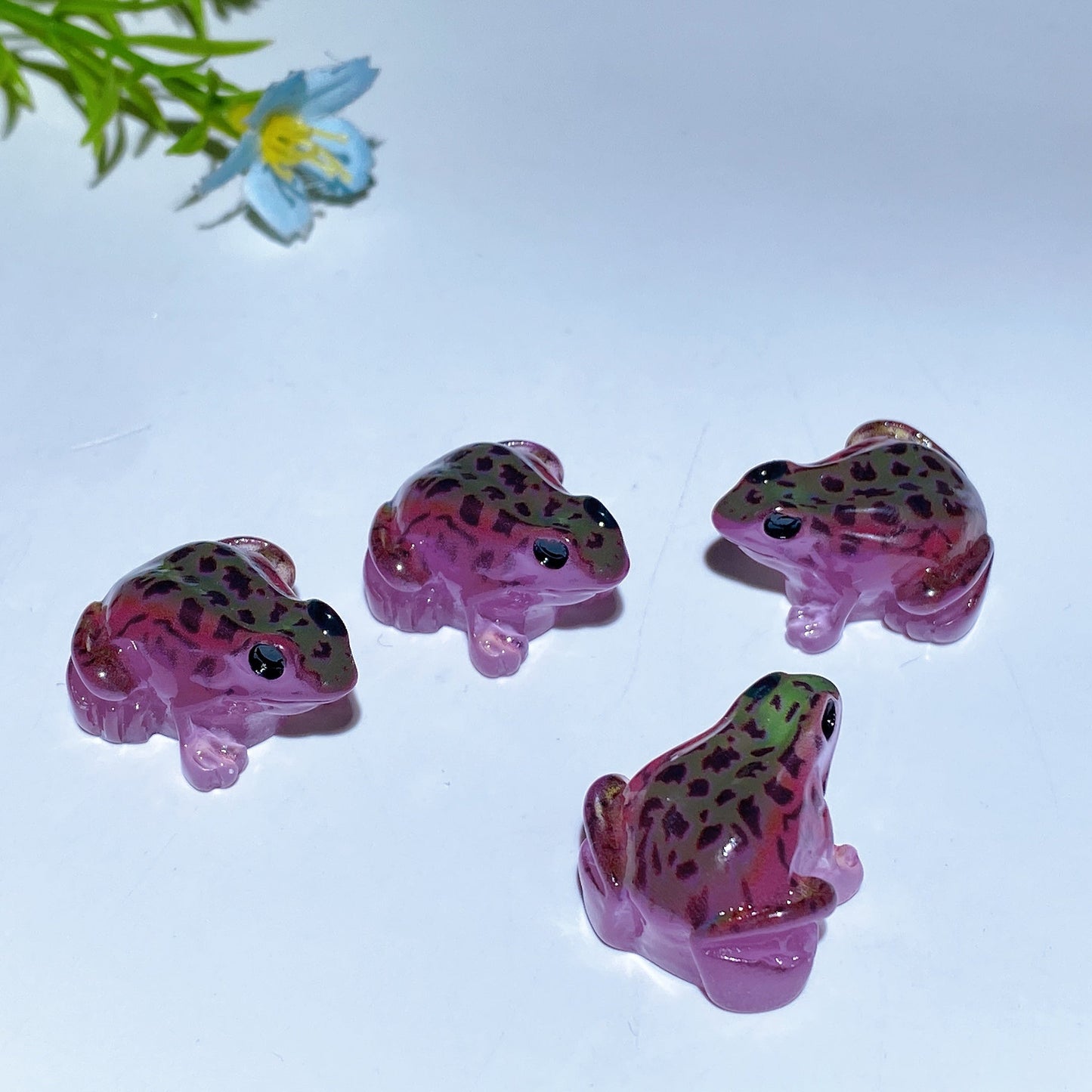 Luminous Frog Carving Crystal Healing Bulk Wholesale