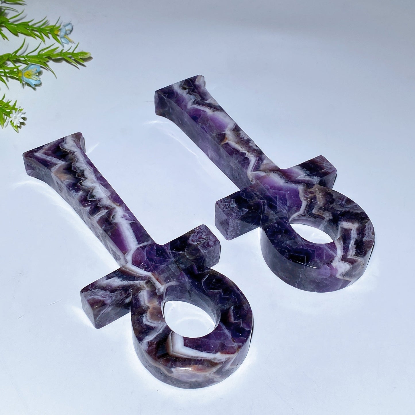 7.6" Dream Amethyst Anka Carving Crystal healing Bulk Wholesale