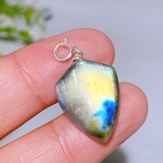 925 Silver Labradorite Pendant Crystal Healing Bulk Wholesale
