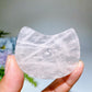 2.2" Rose Quartz Kitty Head Guasha Board Crystal Healing Bulk Wholesale