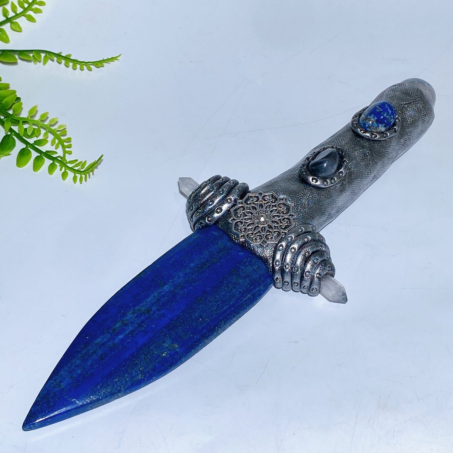 Natural Crystal Sword Carving with Resin Handle Crystal Healing Bulk Wholesale