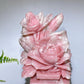 Hand Carved Unique Natural Pink Opal Peony Vase Free Form Crystal Healing Bulk Wholesale