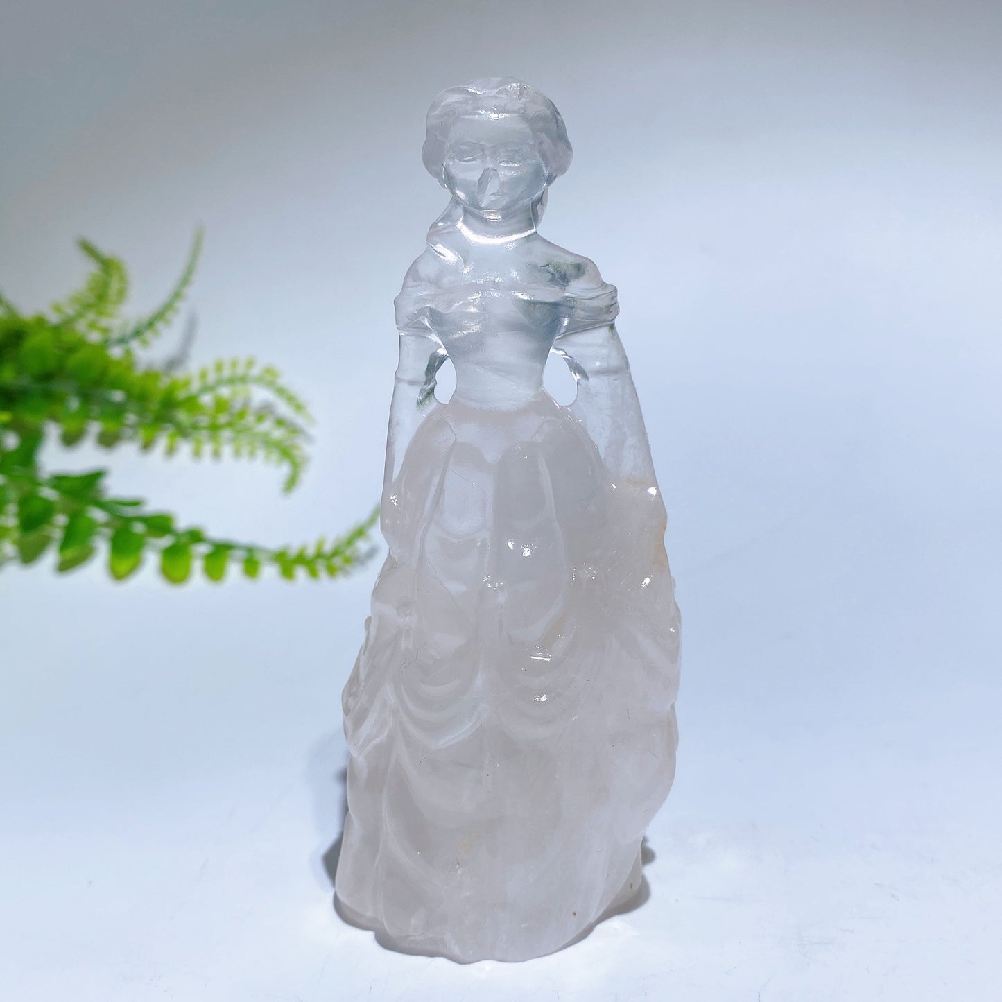 3.9" Natural Crystal Princess Carving Crystal Healing Bulk Wholesale