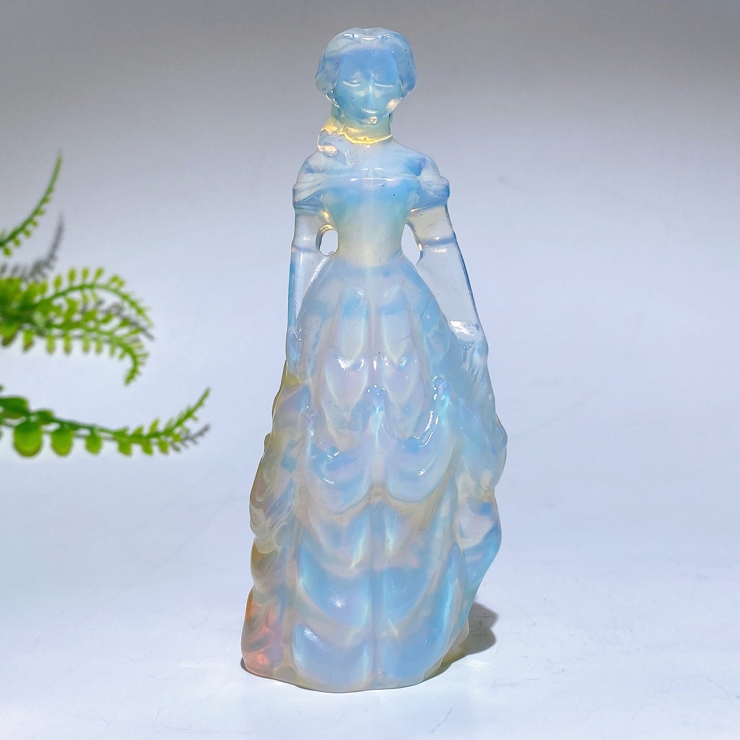 3.9" Natural Crystal Princess Carving Crystal Healing Bulk Wholesale