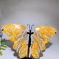 Large Unique Bumblebee Jasper Butterfly Wings Carving with Stand Crystal Healing Bulk Wholesale