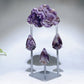 Natural Crystal Cloud Raindrop Carving with Stand Free Form Crystal Healing Bulk Wholesale