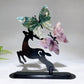 Natural Crystal Butterfly with Metal Deer Free Form Crystal Healing Bulk Wholesale