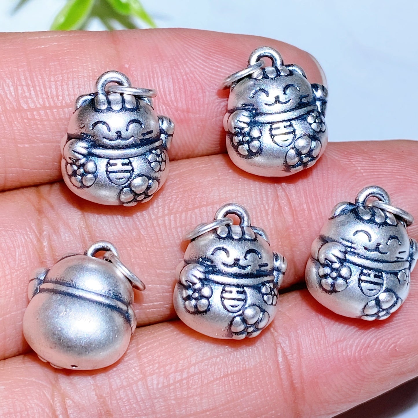 S925 Silver Carving for Jewelry DIY  Crystal Healing Bulk Wholesale
